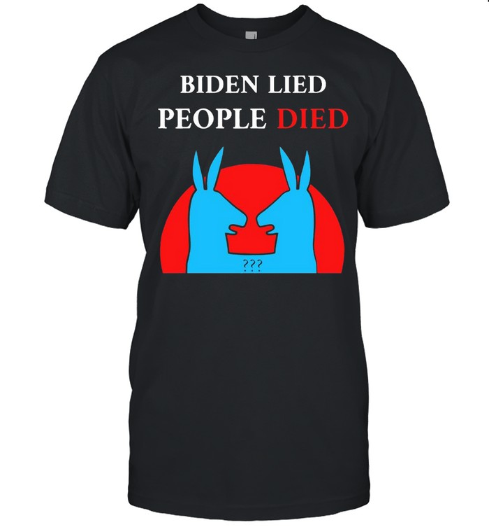 Goats Biden Lied People Died  Classic Men's T-shirt