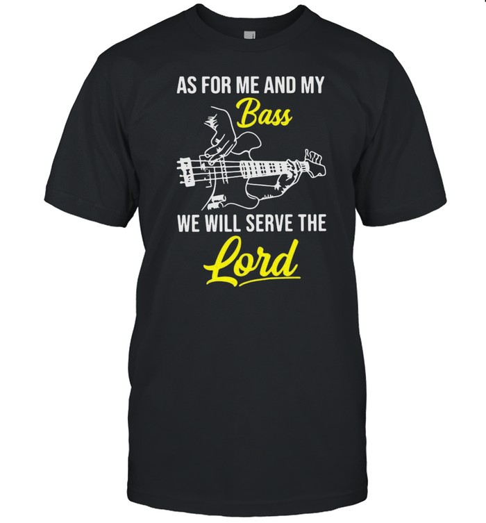 Guitar As For Me And My Bass We Will Serve The Lord  Classic Men's T-shirt