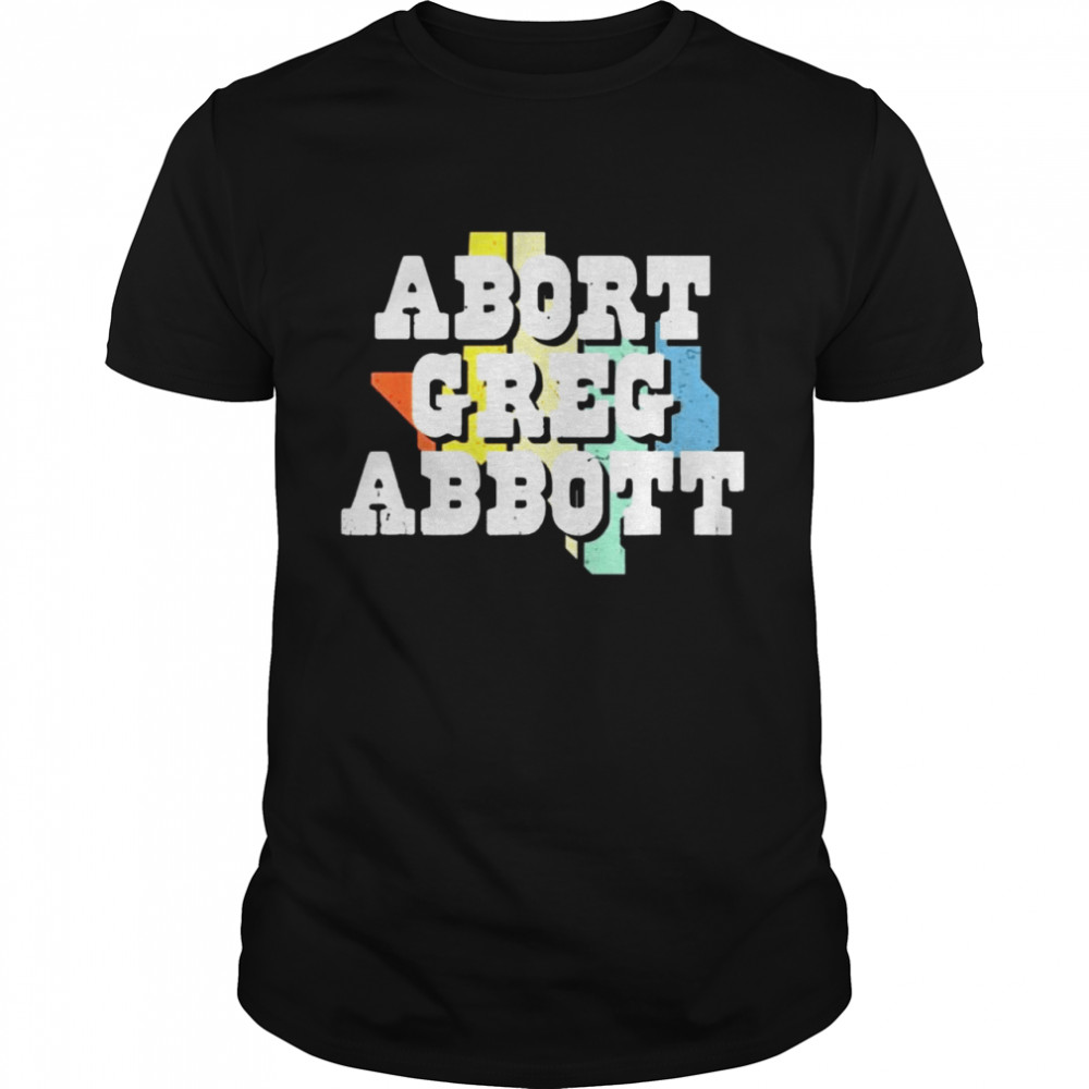 Vintage Abort Greg Abbott Texas Flag  Classic Men's T-shirt