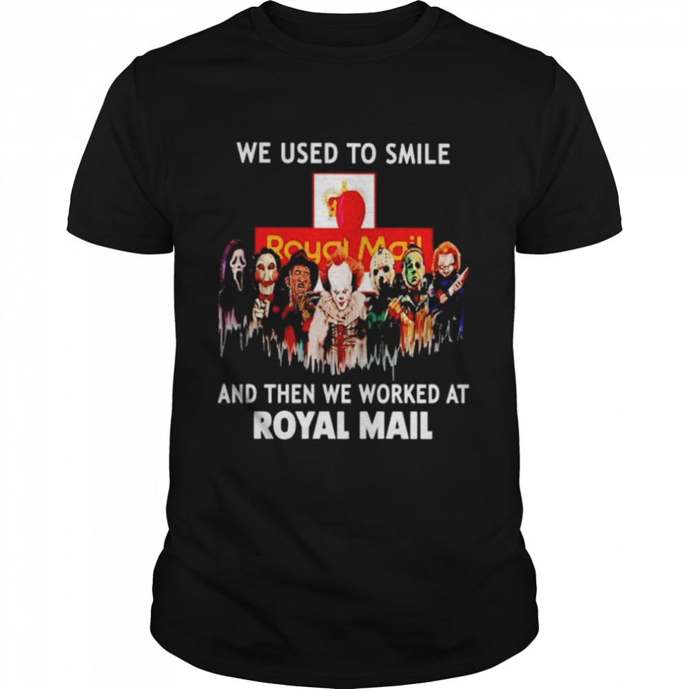 Horror Halloween we used to smile and then we worked at Royal Mail Halloween shirt Classic Men's T-shirt