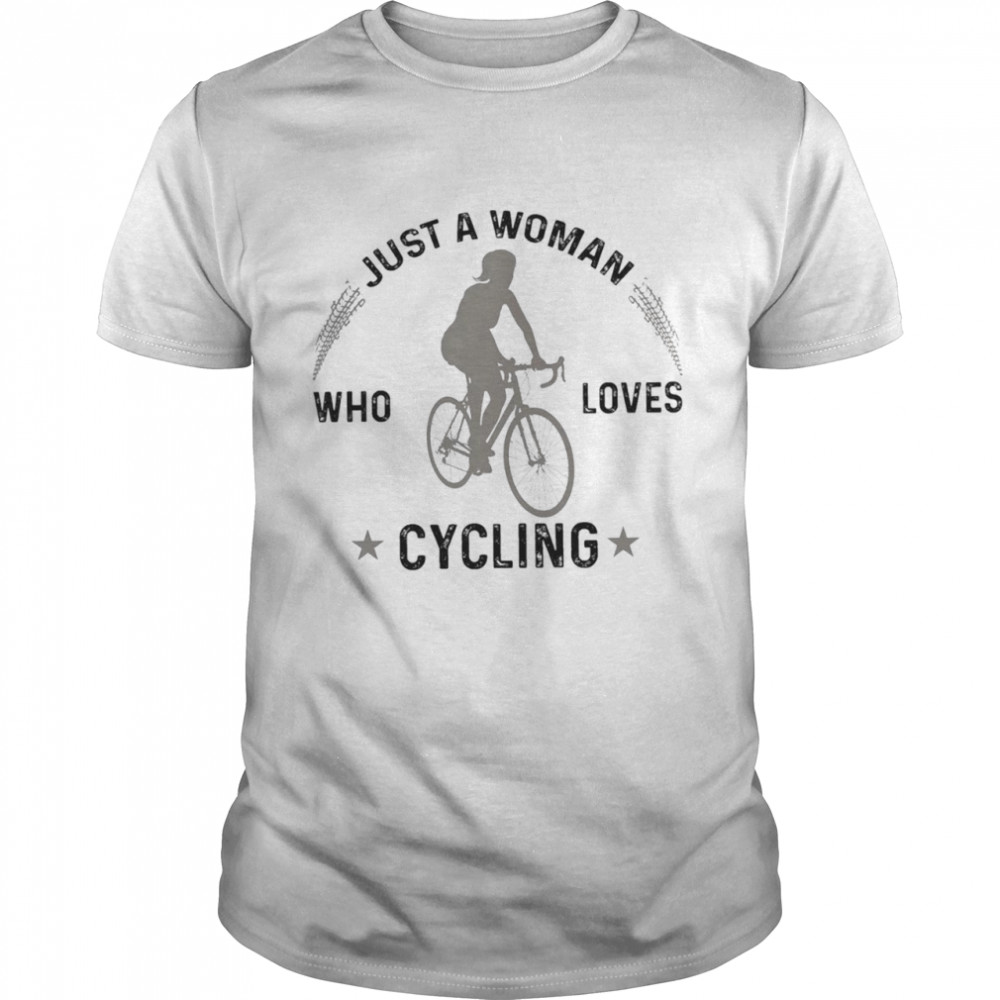 just a woman who loves cycling shirt Classic Men's T-shirt