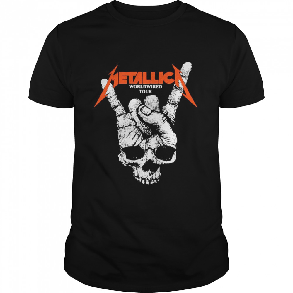 misundelse badning Gnide Skull hands Metallica worldwired tour shirt - Bes Tee Shops