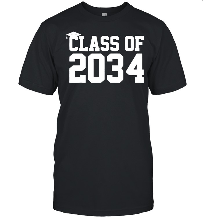 Class Of 2034 Grow With Me Graduation First Day Of School T- Classic Men's T-shirt