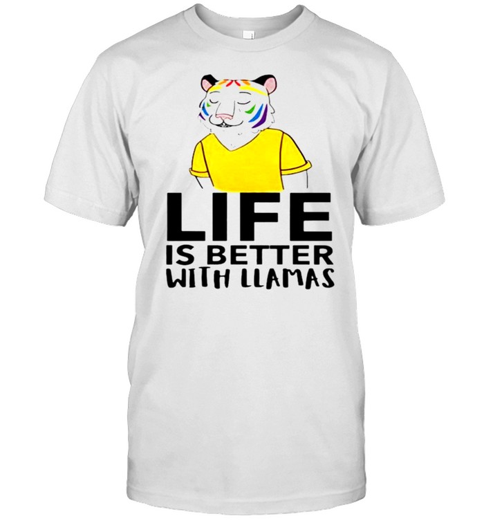 Tiger life is better with llamas shirt Classic Men's T-shirt