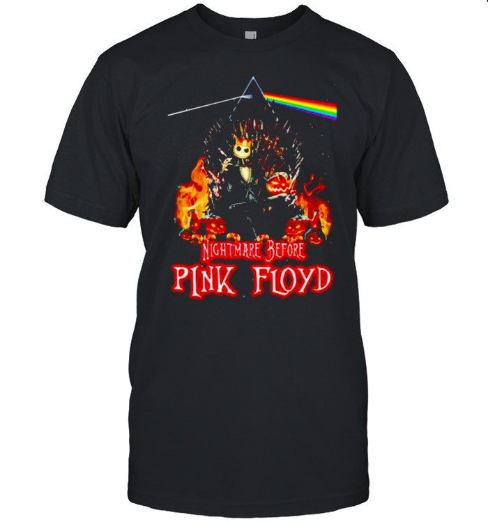 Jack Skellington nightmare before Pink Floyd shirt Classic Men's T-shirt