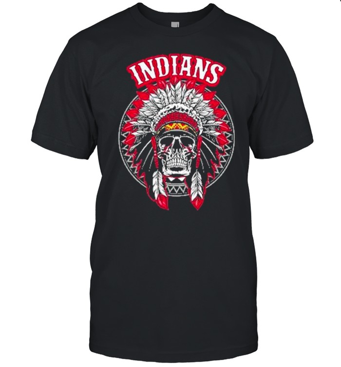 Cleveland indians Skull Native America shirt