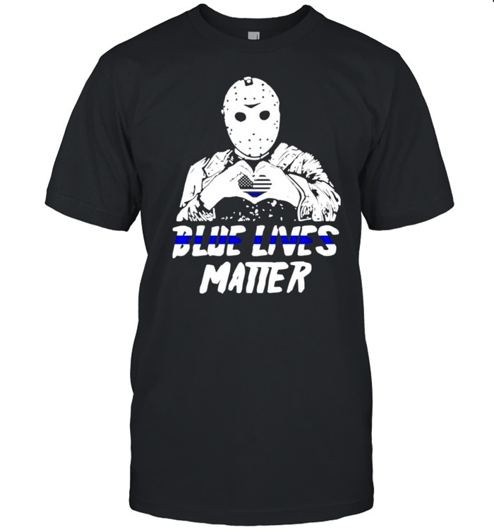 Jason Voorhees blue lives matter shirt