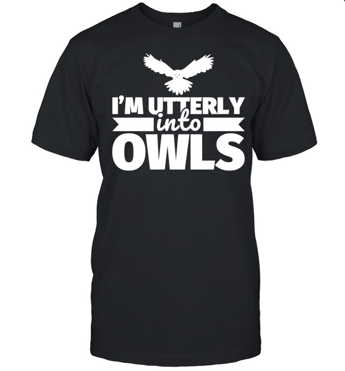 Owl Humor I’m Utterly into Olws shirt Classic Men's T-shirt