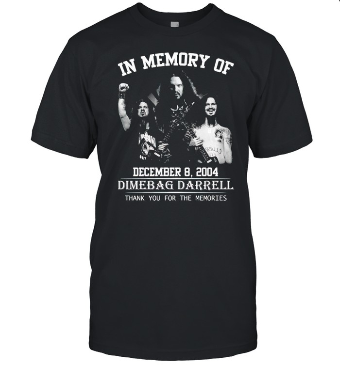 In memory of Dimebag Darrell thank you for the memories shirt Classic Men's T-shirt