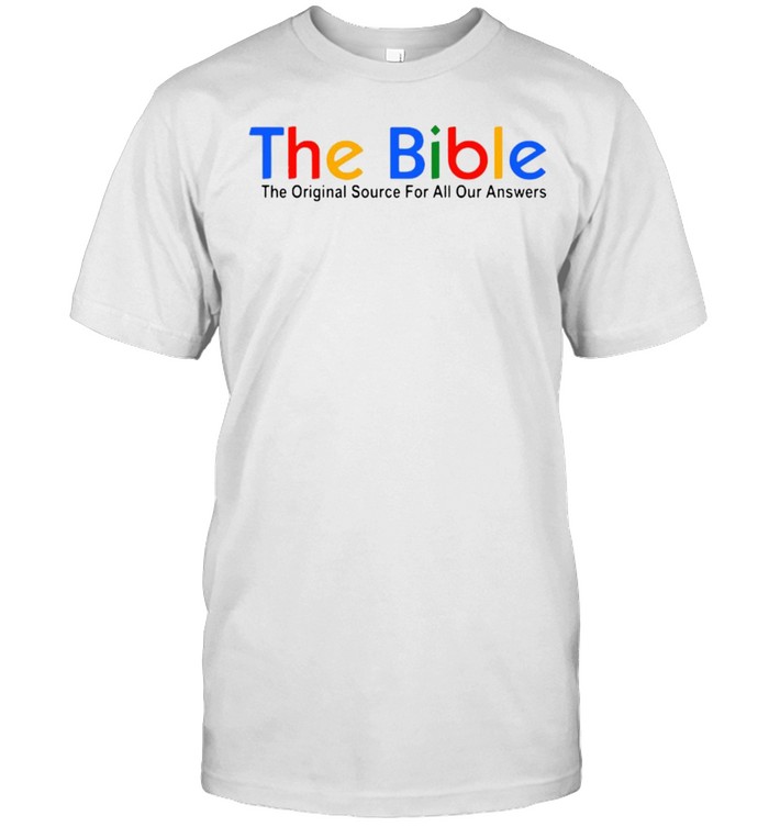 The Bible The Original Source For All Our Answers T-shirt Classic Men's T-shirt