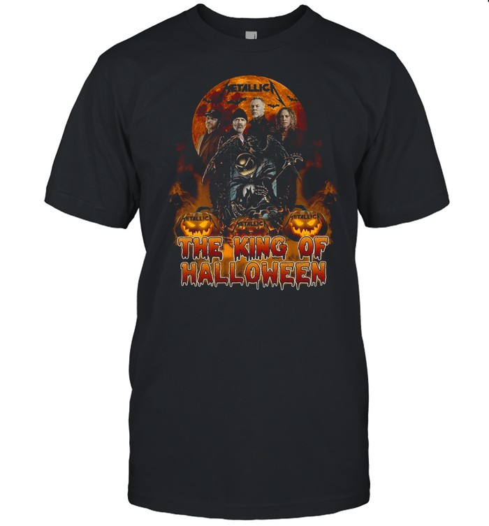 Metallica the king of halloween jack skellington guitar shirt Classic Men's T-shirt