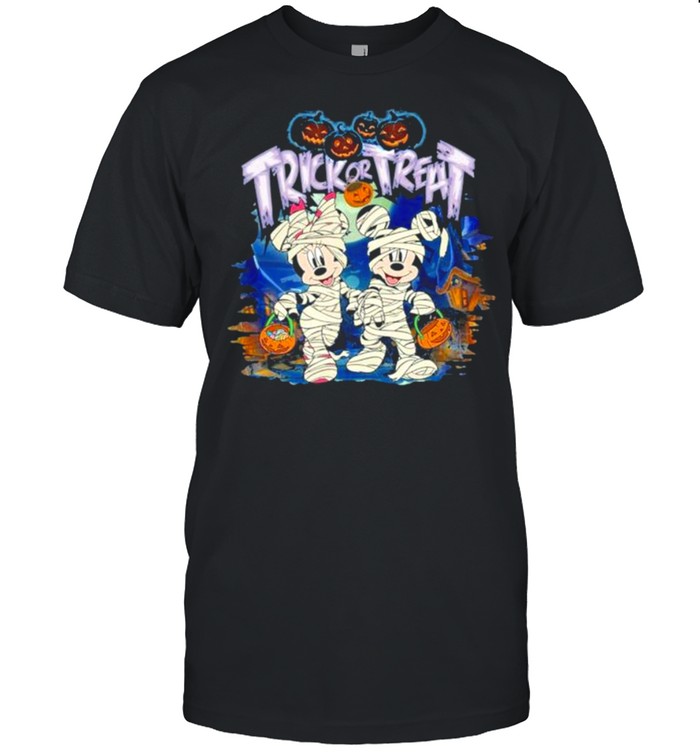 Mickey Mouse And Minnie Mouse Trick Or Treat Halloween shirt