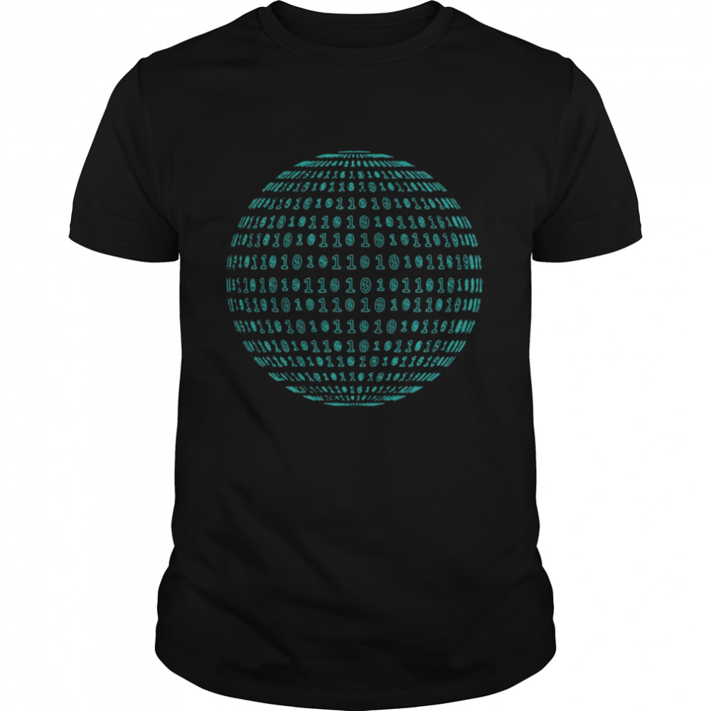 Binary Sphere Native Coding Computer Programming Geek T-shirt Classic Men's T-shirt