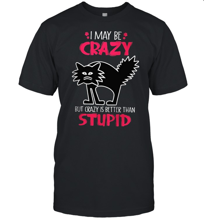 I may be crazy but crazy is better than stupid shirt Classic Men's T-shirt