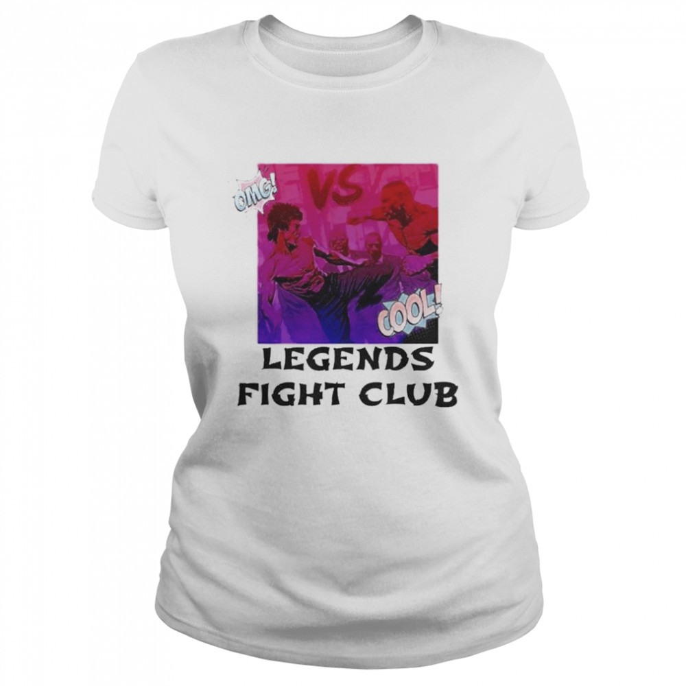 Bruce Lee vs Mike Tyson legends fight club shirt Classic Women's T-shirt