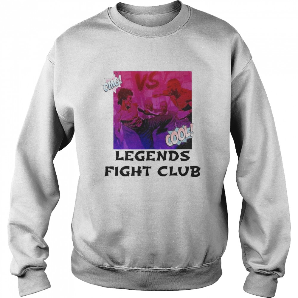 Bruce Lee vs Mike Tyson legends fight club shirt Unisex Sweatshirt