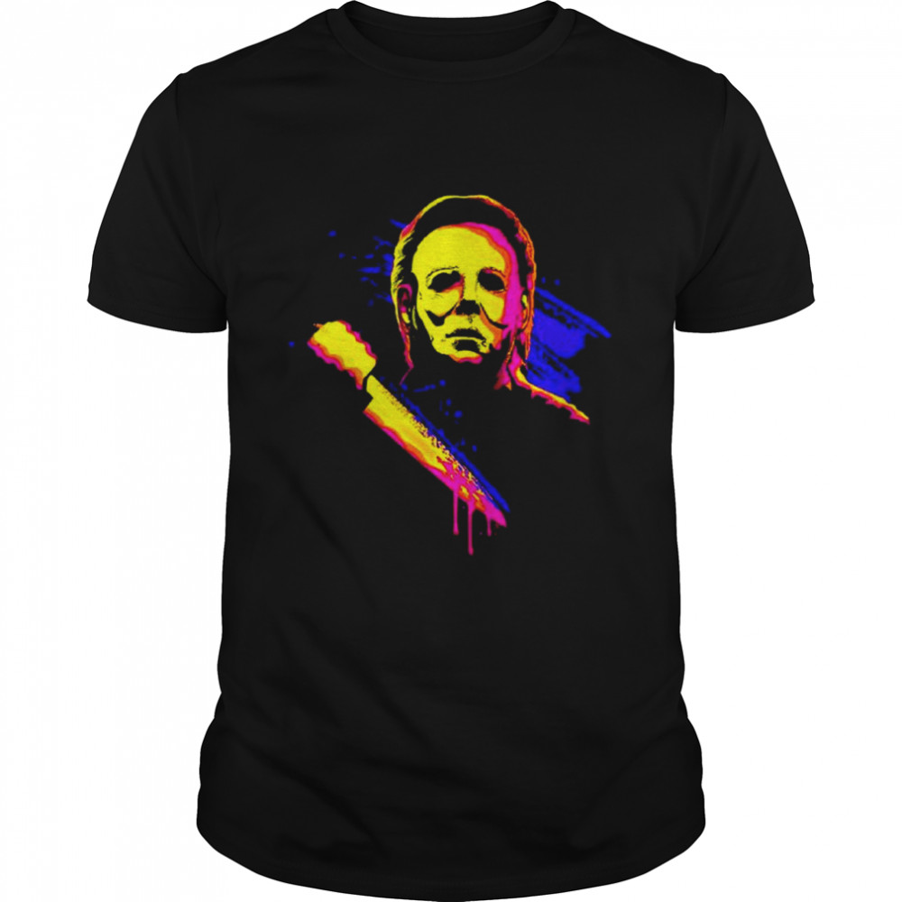 Neon Michael Myers Halloween kills shirt