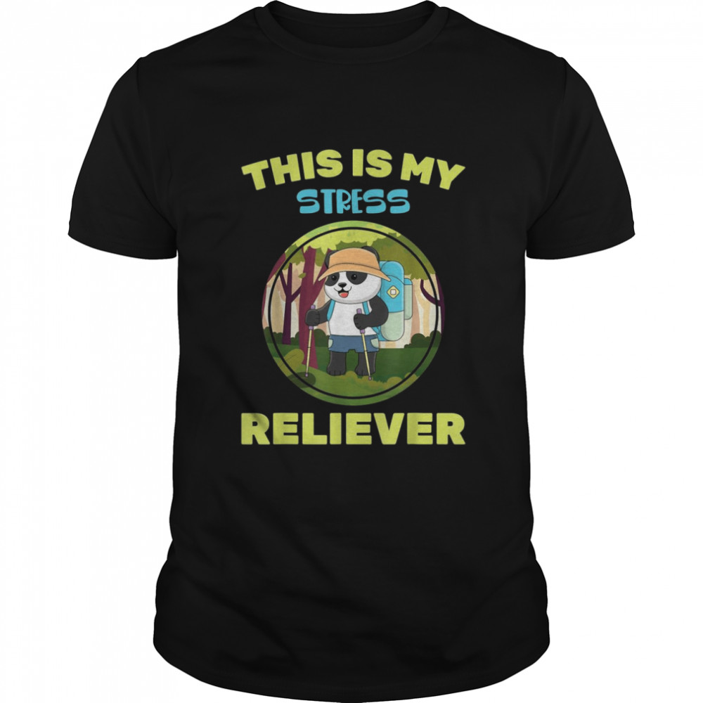 Stress Management This Is My Stress Reliever Hiking  Classic Men's T-shirt