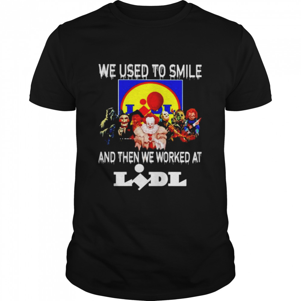 Horror Halloween we used to smile and then we worked at Lidl shirt Classic Men's T-shirt