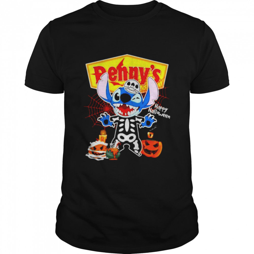 Skeleton Stitch Denny’s happy Halloween shirt Classic Men's T-shirt