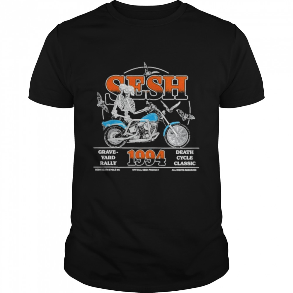 Skull Sesh graveyard rally 1994 death cycle classic shirt