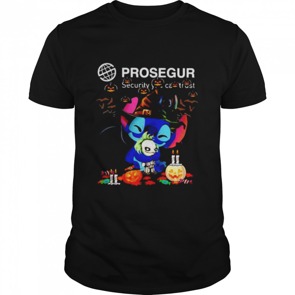 Stitch Prosegur hug pumpet happy Halloween shirt Classic Men's T-shirt