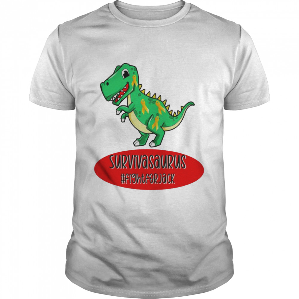 Survivasaurus T-rex cancer fight for Jack shirt Classic Men's T-shirt