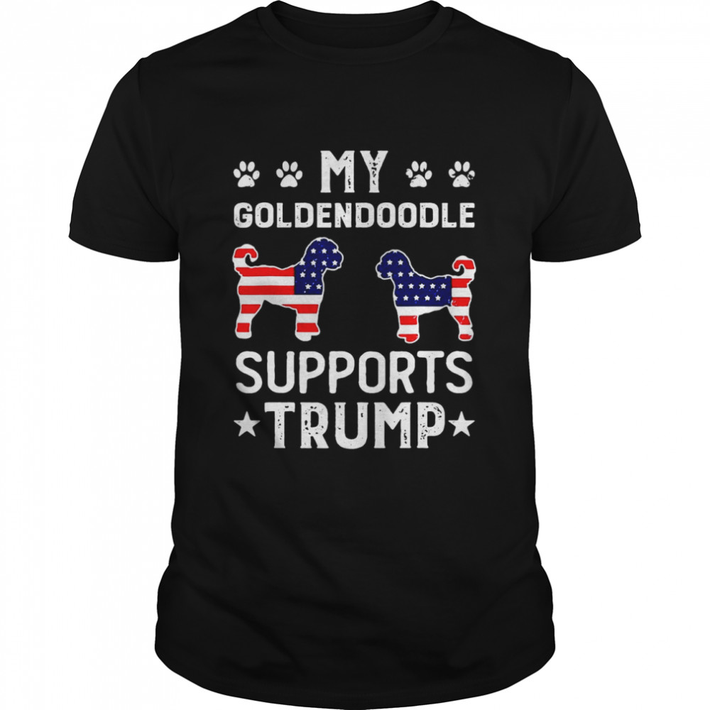 My Goldendoodle Supports Trump Election 2024 Trump  Classic Men's T-shirt