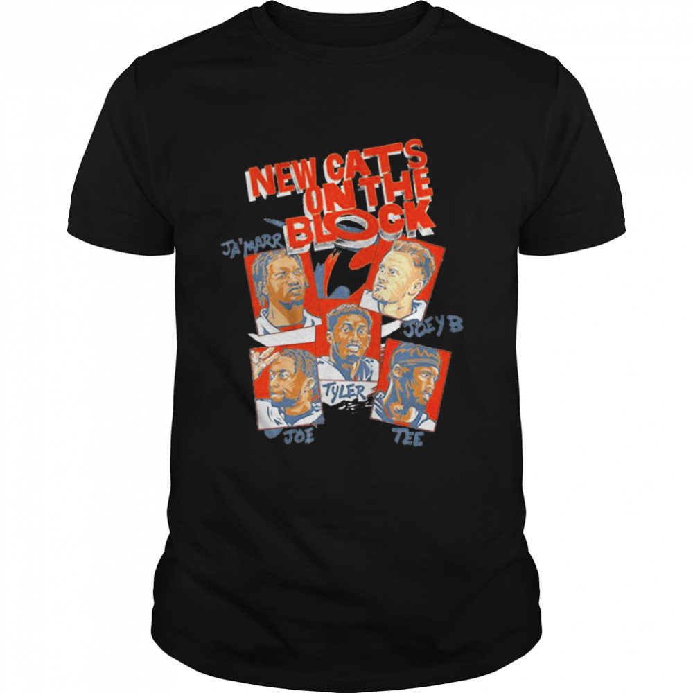 Burrow Chase Higgins Mixon and Boyd new cats on the block shirt