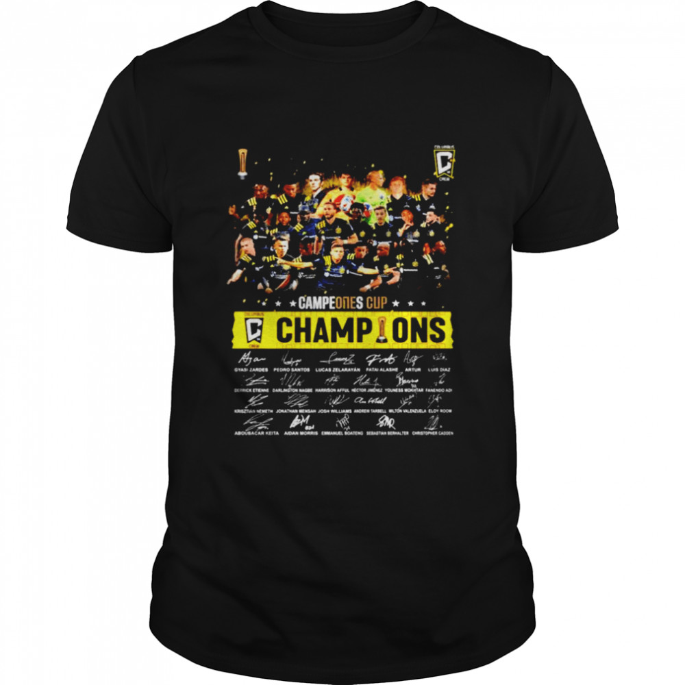 Columbus Crew 2021 Campeones Cup Champions signatures shirt