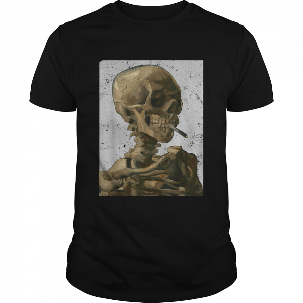 Vintage Van Gogh SkullVan Gogh Head of A Skeleton Halloween  Classic Men's T-shirt