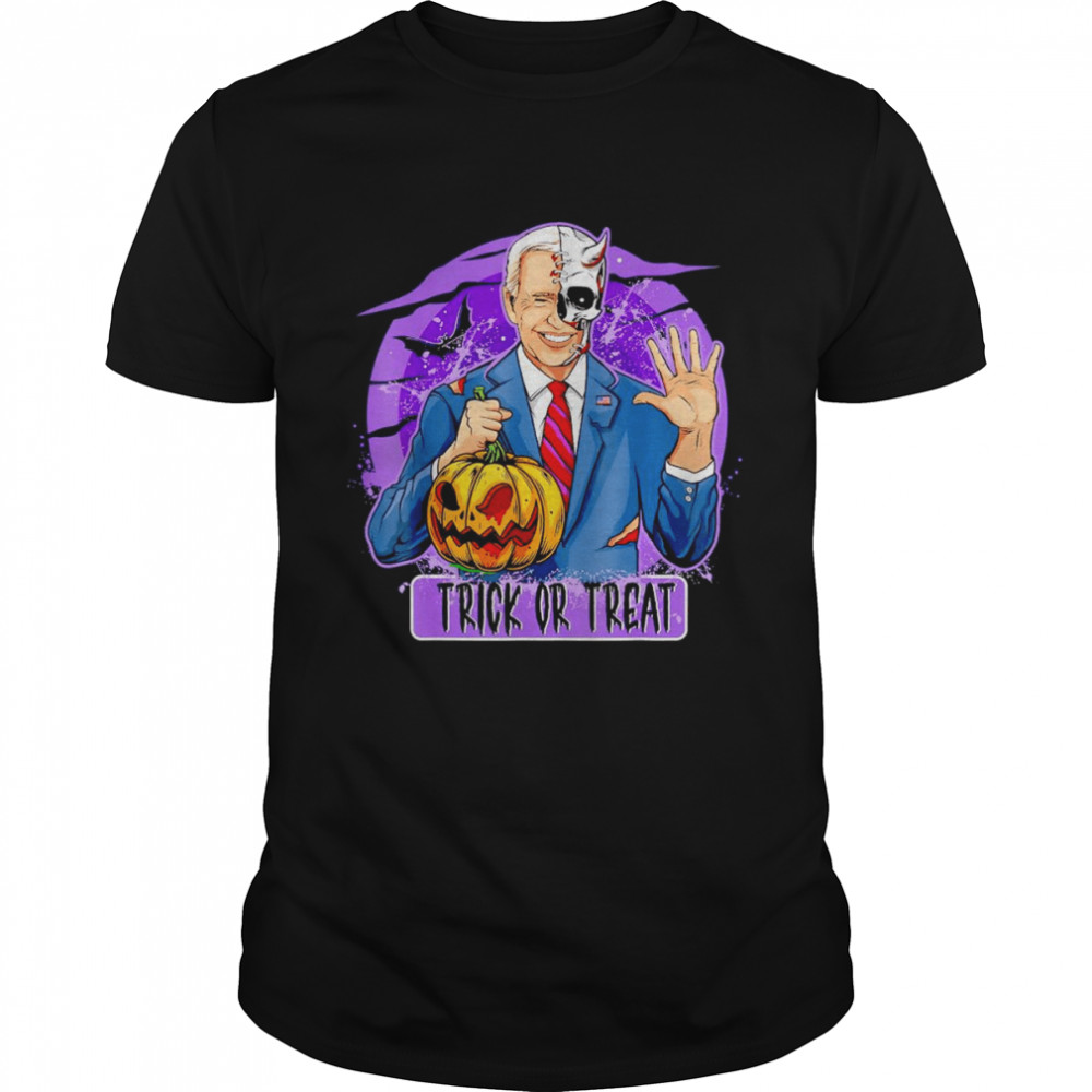 Halloween Trick or Treat Funny Joe Biden Pumpkin shirt Classic Men's T-shirt