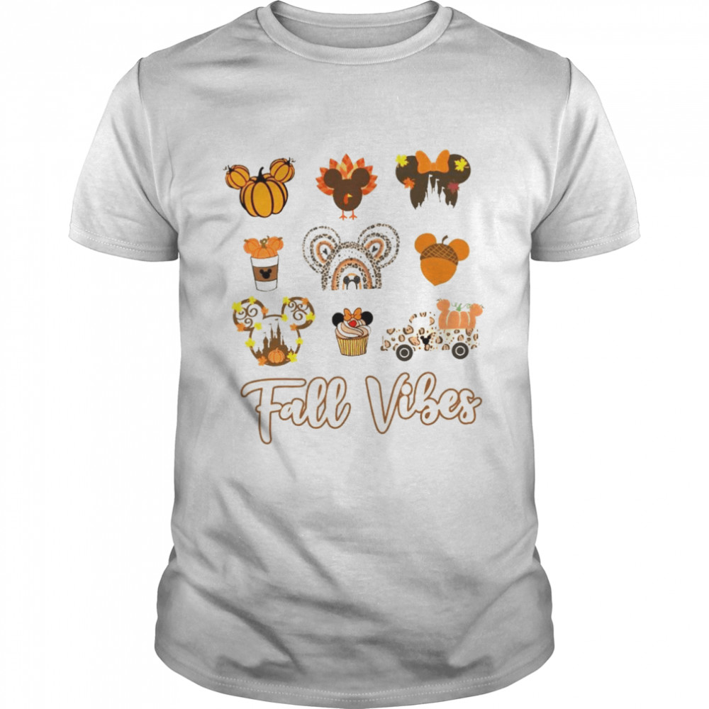 Mickey Mouse Fall vibes pumpkin shirt Classic Men's T-shirt