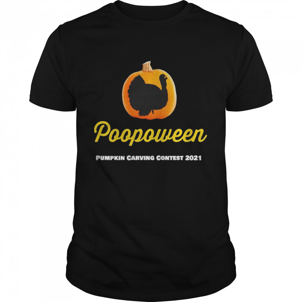 Poopoween Pumpkin carving contest 2021 shirt Classic Men's T-shirt
