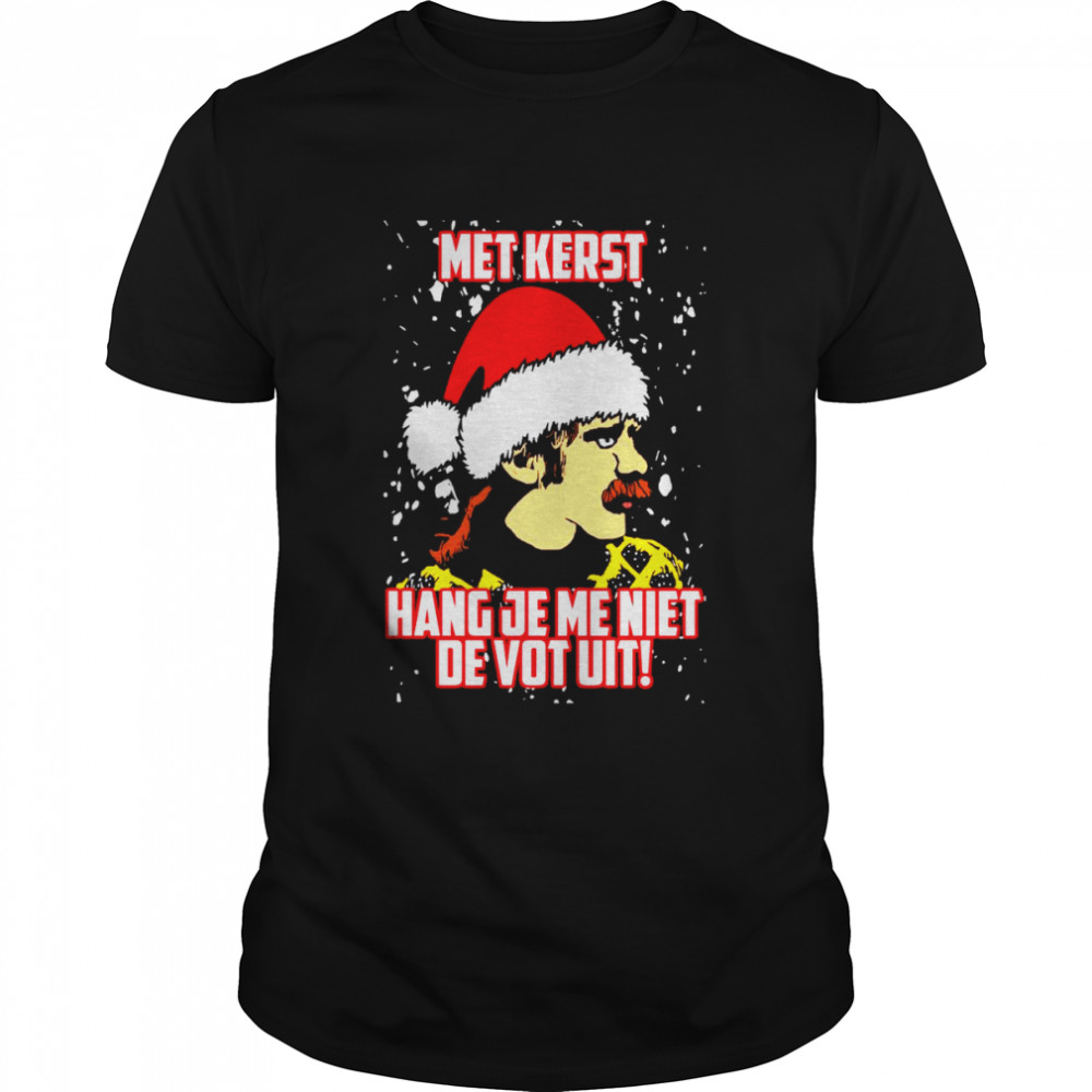 Met Kerst Hang Je Me Niet De Vot Uit  Classic Men's T-shirt