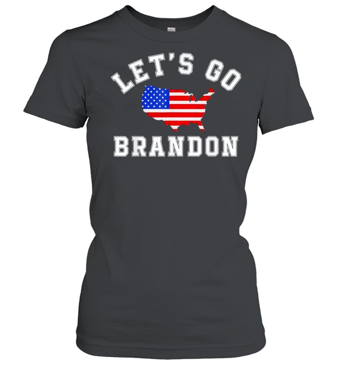 Let’s Go Brandon Conservative Anti Liberal US America Flag T- Classic Women's T-shirt
