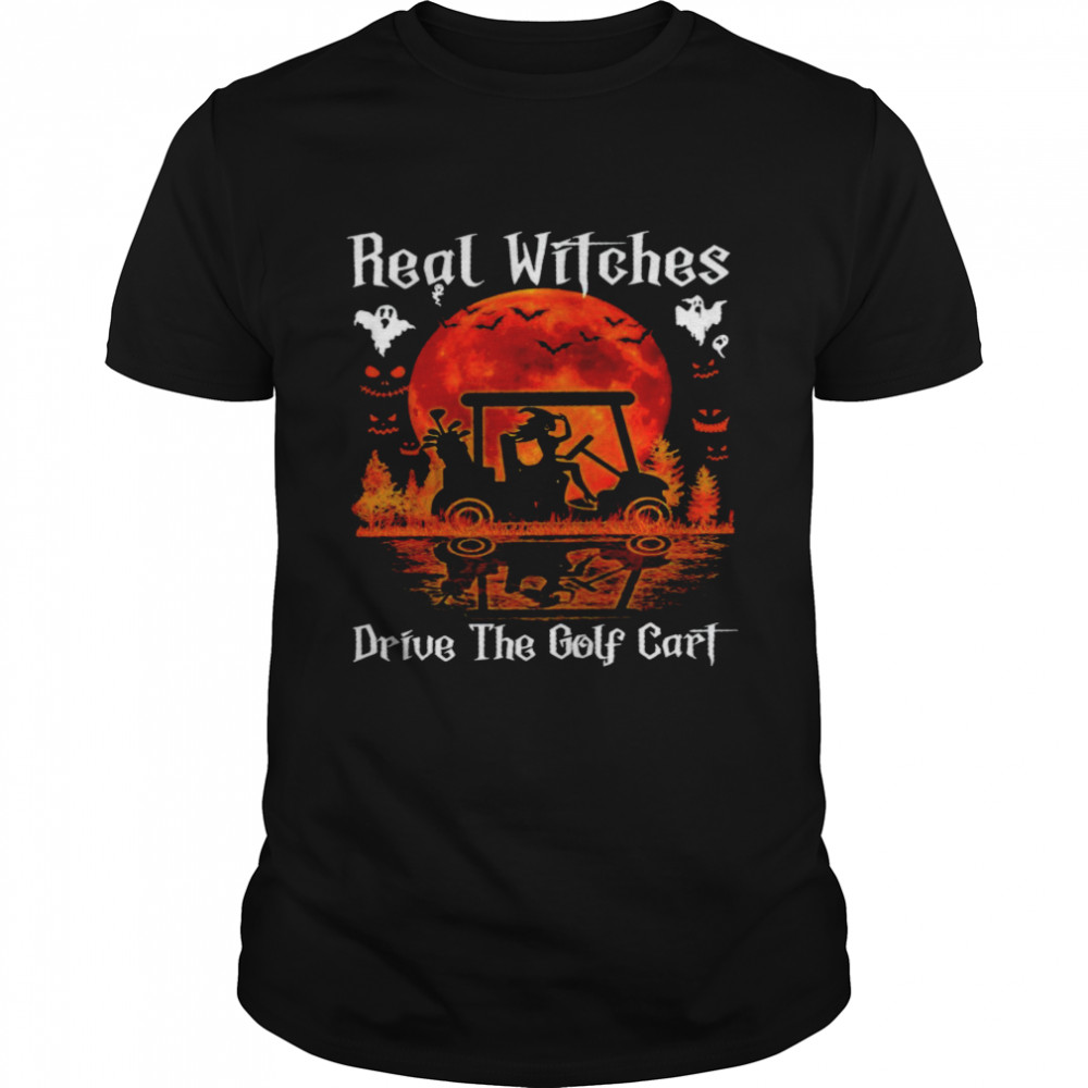 Real witches drive the golf cart shirt Classic Men's T-shirt