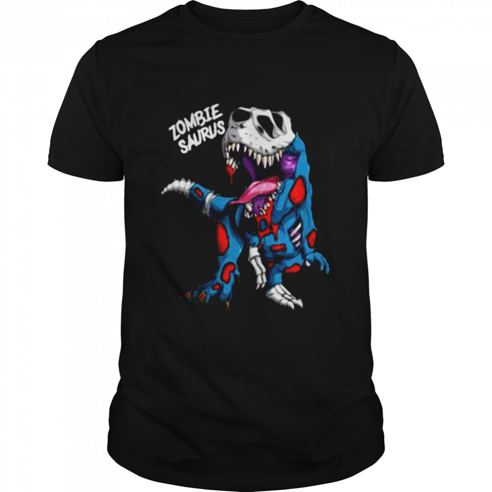 Zombie Saurus Halloween Costume Zombie Dinosaur T Rex Boys T- Classic Men's T-shirt