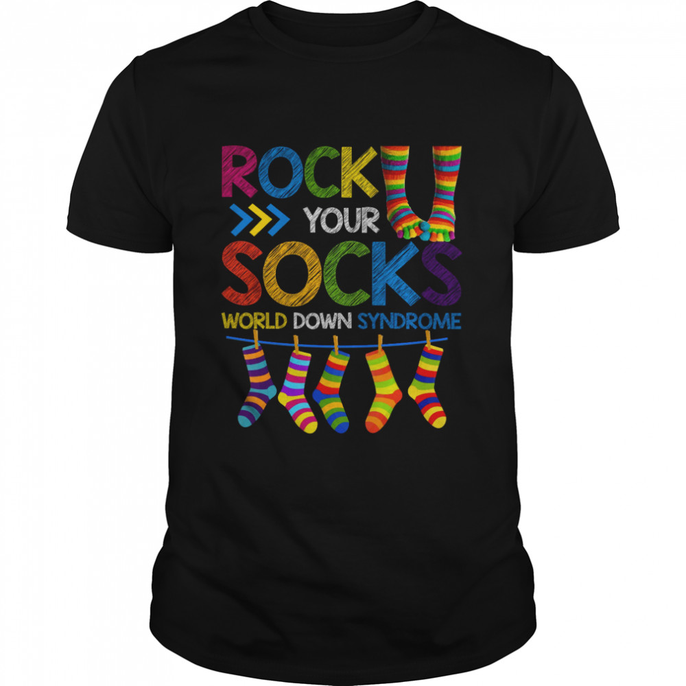 Rock your socks world down syndrome shirt