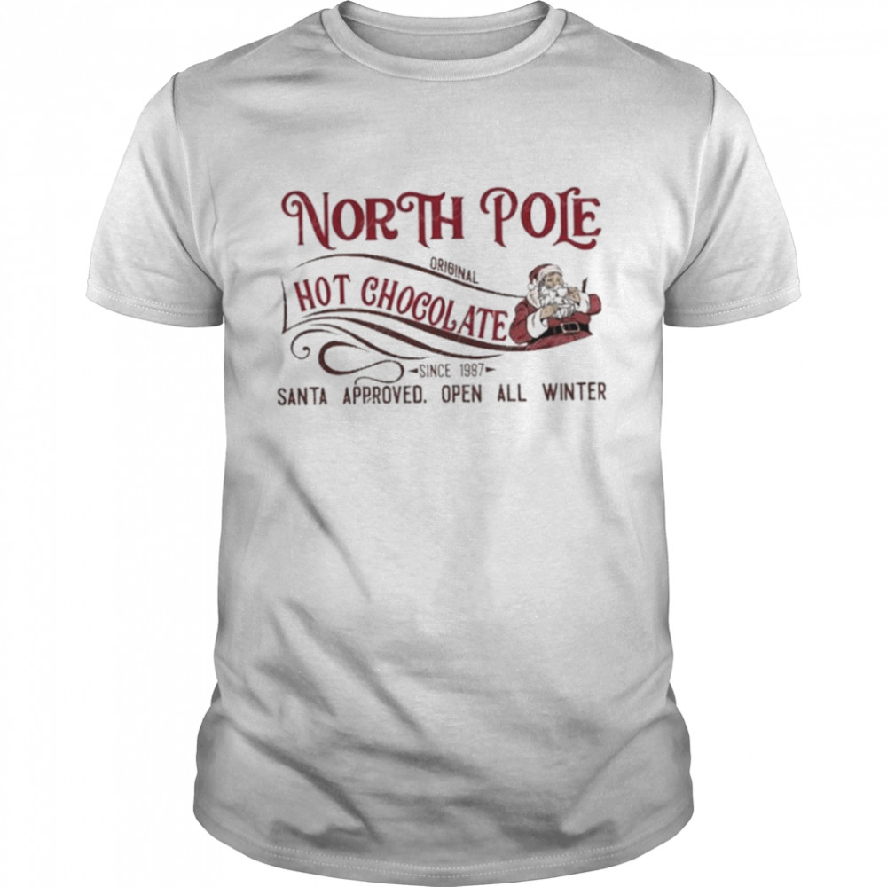 North pole hot chocolate christmas shirt