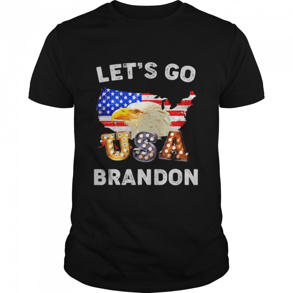 Official let’s go brandon conservative eagle us flag t-shirt