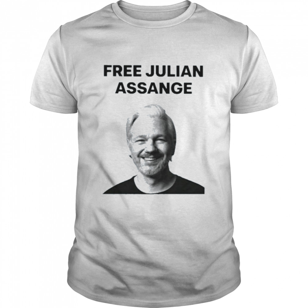 Wikileaks Free Julian Assange Protest  Classic Men's T-shirt