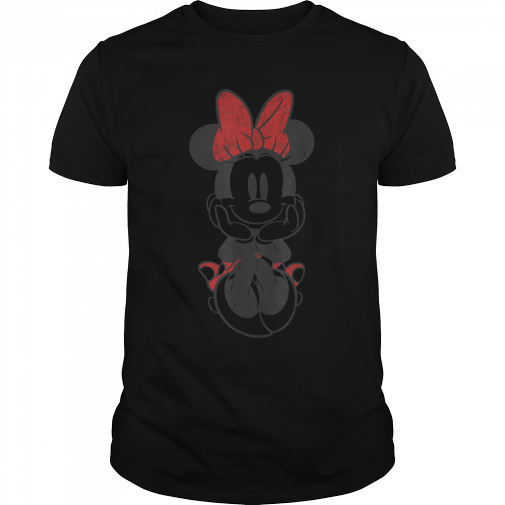 Disney Mickey And Friends Minnie Mouse Sitting T- B08P4WQB36 Classic Men's T-shirt