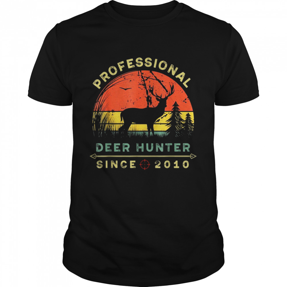 Professional Deer Hunter Since 2010 Reindeer Hunters Shirt
