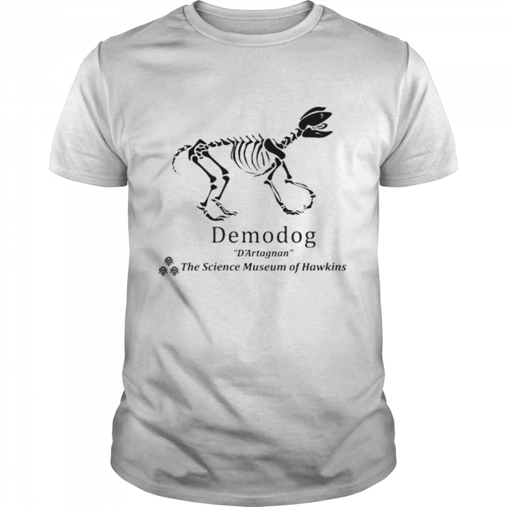 Awesome demodog D Artagnan the science museum of Hawkins Stranger Things shirt