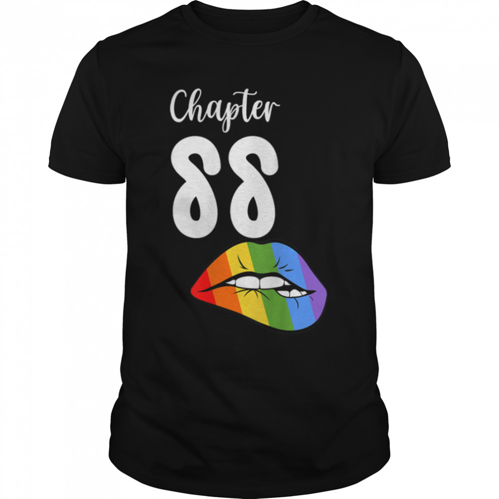 LGBT sexy lips rainbow chapter 88 Birthday celebration T-Shirt B09K1S8BWK