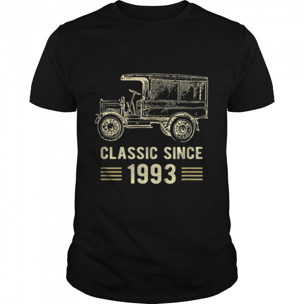 Mens Classic 1993 Vintage Car Truck 29 Year Old Birthday  T- B09K4FZZBZ Classic Men's T-shirt
