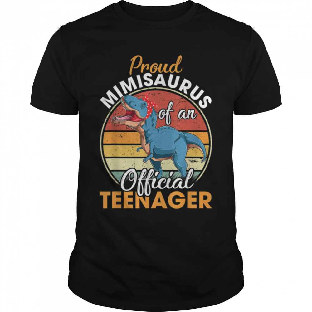 Proud Mimisaurus Official Teenager 13th Birthday Dinosaur T- B09JW2HQJN Classic Men's T-shirt