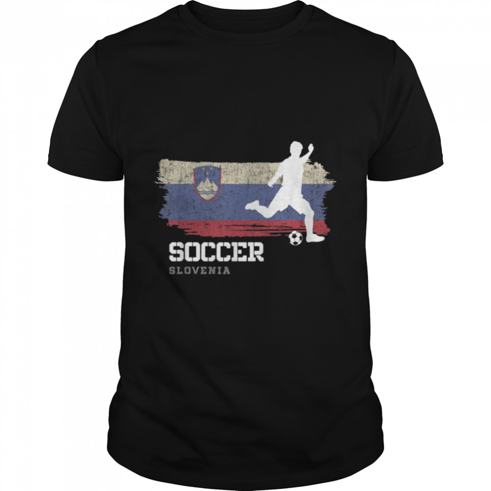 Soccer Slovakia Flag Football Team Soccer Player T-Shirt B09K1YFB8C