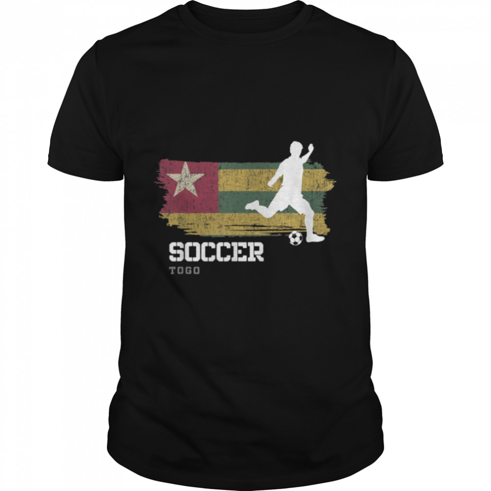 Soccer Togo Flag Football Team Soccer Player T-Shirt B09K23JT7H